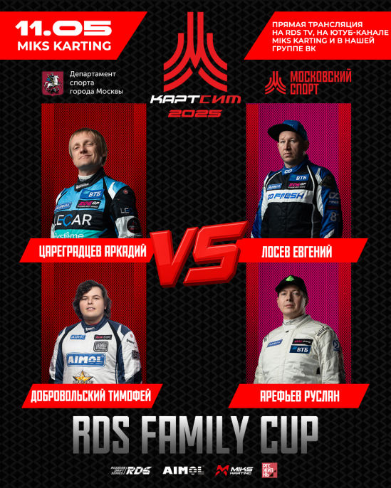 RDS FAMILY CUP НА ФЕСТИВАЛЕ ФИДЖИТАЛ-ГОНОК “МОСКОВСКИЙ СПОРТ КАРТСИМ ФЕСТ 2025”